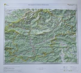 RIPOLLÈS RELLEU - MAPA TOPOGRÀFIC DE CATALUNYA