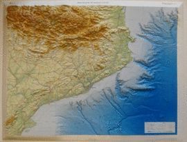 MAPA TOPOGRAFIC RELLEU CATALUNYA (SENSE MARC)