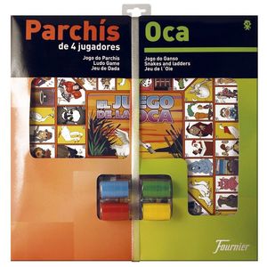 PARCHIS / OCA 4 JUGADORES TABLERO GRANDE CON ACCESORIOS