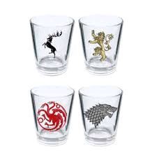 SET 4 VASOS CHUPITO GAME OF THRONES