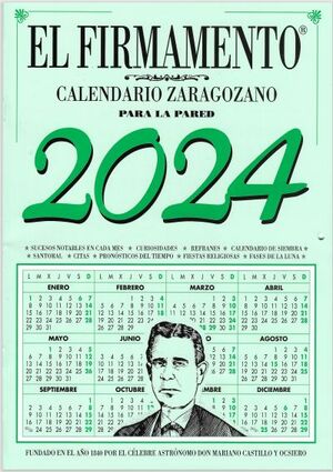 CALENDARIO 2024 ZARAGOZANO DE PARED - EL FIRMAMENTO