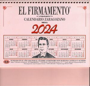 CALENDARIO 2024 ZARAGOZANO DE MESA - EL FIRMAMENTO