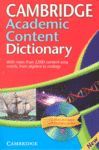 CAMBRIDGE ACADEMIC CONTENT DICTIONARY