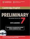 CAMBRIDGE PRELIMINARY ENGLISH TEST 7 WITH ANSWERS + AUDIO CD' S