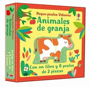 ANIMALES DE GRANJA. CON UN LIBRO Y 8 PUZLES DE 2 PIEZAS