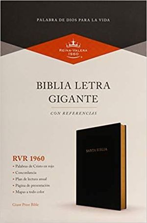 BIBLIA REINA VALERA 1960 LETRA GIGANTE NEGRO