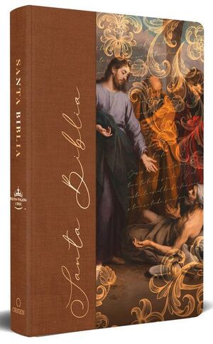 BIBLIA RVR60 TAMAÑO MANUAL TELA SOBRE TAPA DURA JESÚS SANA
