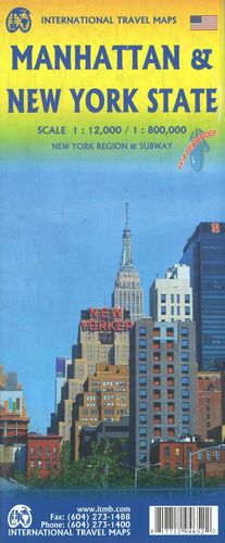 MANHATTAN & NEW YORK STATE, MAPA ITMB / MANHATTAN & NOVA YORK