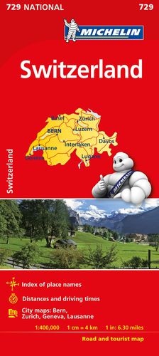 SWITZERLAND - SUISSE, MAPA NATIONAL Nº 729