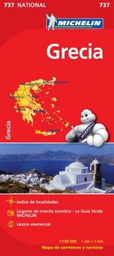 GRECIA, MAPA NATIONAL Nº 737