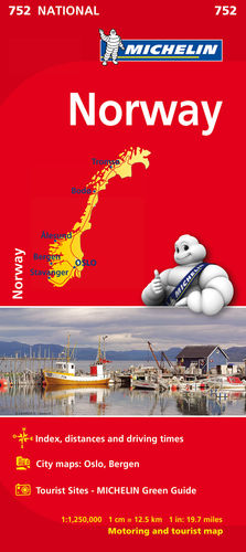 NORUEGA / NORWAY, MAPA NATIONAL Nº 752