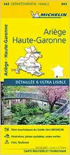 ARIEGE HAUTE-GARONNE - MAPA DEPARTEMENTAL Nº 343