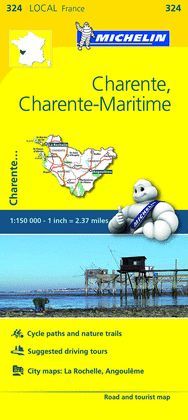 CHARENTE, CHARENTE-MARITIME, MAPA LOCAL Nº 324