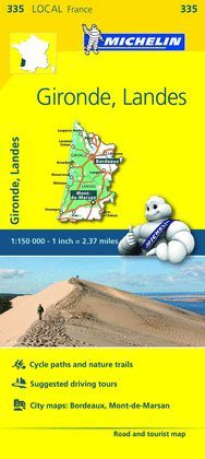 GIRONDE, LANDES, MAPA LOCAL Nº 335