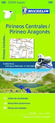 PIRINEOS CENTRALES, PIRINEO ARAGONES, MAPA ZOOM Nº 145
