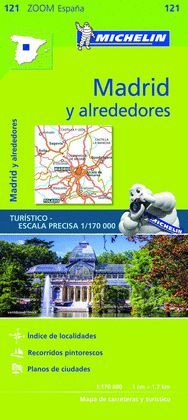 MADRID Y ALREDEDORES, MAPA ZOOM Nº 121