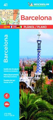 BARCELONA, PLÀNOL / PLANO MICHELIN Nº 41