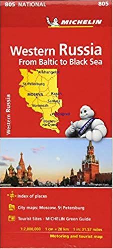 WESTERN RUSIA - RUSIA OESTE, MAPA NATIONAL Nº 805