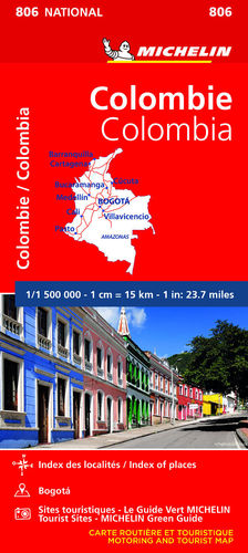 COLOMBIA, MAPA NATIONAL Nº 806