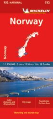 NORUEGA/NORWAY Nº 752, MAPA NATIONAL