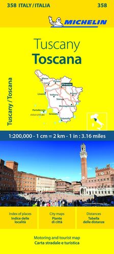 TOSCANA - TUSCANY MAPA LOCAL 358