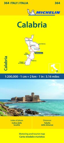 CALABRIA MAPA LOCAL ITÀLIA Nº 364