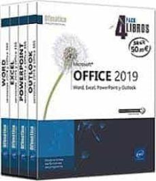 PACK OFFICE VERSIONES 2019 Y OFFICE 365  ( 4 LIBROS )