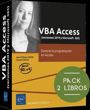 VBA ACCESS (VERSIONES 2019 Y MICROSOFT 365) -PACK-