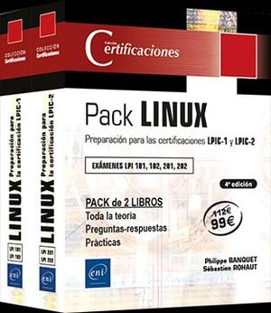 LINUX ( PACK 2 LIBROS ) PREPARACIÓN PARA LAS CERTIFICACIONES LPIC-1 Y LPIC-2
