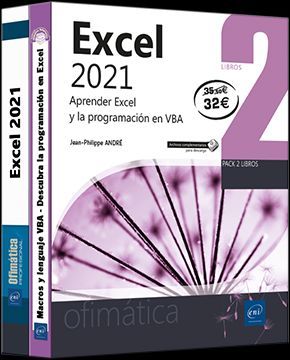 EXCEL 2021 PACK DE 2 LIBROS APRENDER EXCEL Y LA PROGRAMACION EN VBA