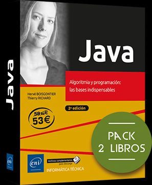 JAVA PACK DE 2 LIBROS ALGORITMIA Y PROGRAMACION LAS BASES INDISPENSABL