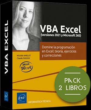 VBA EXCEL VERSIONES 2021 Y MICROSOFT 365 PACK 2 LIBROS