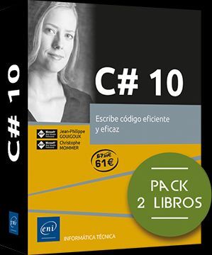 C# 10 PACK DE 2 LIBROS ESCRIBE CODIGO EFICIENTE Y EFICAZ