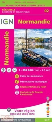 NORMANDIE 1:250.000 -IGN REGIONALE 02