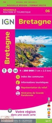 BRETAGNE 1:250.000 -IGN REGIONALE 06
