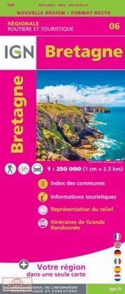 BRETAGNE 1:250.000 -IGN REGIONALE 06