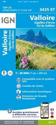 3435 ET VALLOIRE 1:25.000 -TOP 25 -IGN