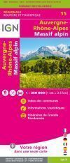 15 AUVERGNE-RHONE-ALPES MASSIF ALPIN 1:250.000 -IGN