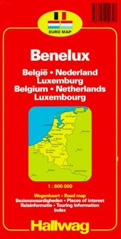 BENELUX. BELGIQUE. PAYS-BAS. LUXEMBOURG 1:600.000  (MAPA DE CARRETERES)