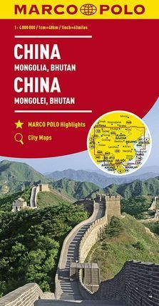 CHINA, MONGOLIA, BHUTAN (1:4000000)