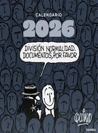 CALENDARIO 2026 QUINO DE PARED