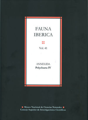 FAUNIA IBÉRICA VOL. 41. ANNELIDA: POLYCHAETA IV