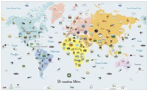 NOSTRE MÓN ( INFANTIL ), EL - MAPA MURAL PLASTIFICAT