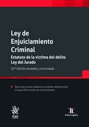 LEY DE ENJUICIAMIENTO CRIMINAL (33 EDICION 2024)