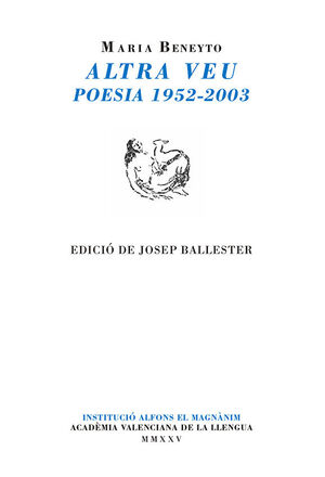 ALTRA VEU. POESIA 1952-2003