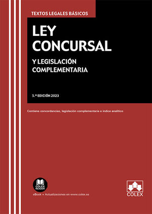 LEY CONCURSAL Y LEGISLACION COMPLEMENTARIA (2023)
