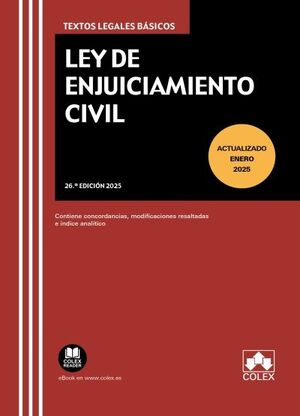 LEY DE ENJUICIAMIENTO CIVIL (26.ª EDICIÓN)