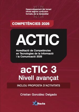 CERTIFICAT ACTIC 3 - NIVELL AVANÇAT - TEMARI