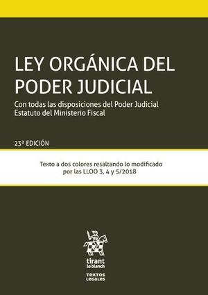 LEY ORGANICA DEL PODER JUDICIAL (23 ED. 2019)