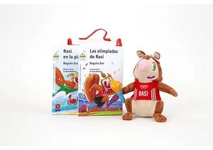 PACK RASI ( 2 LIBROS + PELUCHE RASI ) LAS OLIMPIADAS DE RASI + RASI EN LA PLAYA